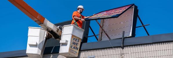 Sign Board Installation